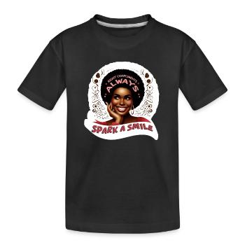 SPARK A SMILE - T-shirt bio Premium Enfant - noir - Devant