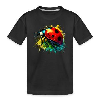 Coccinelle - T-shirt bio Premium Enfant - noir - Devant