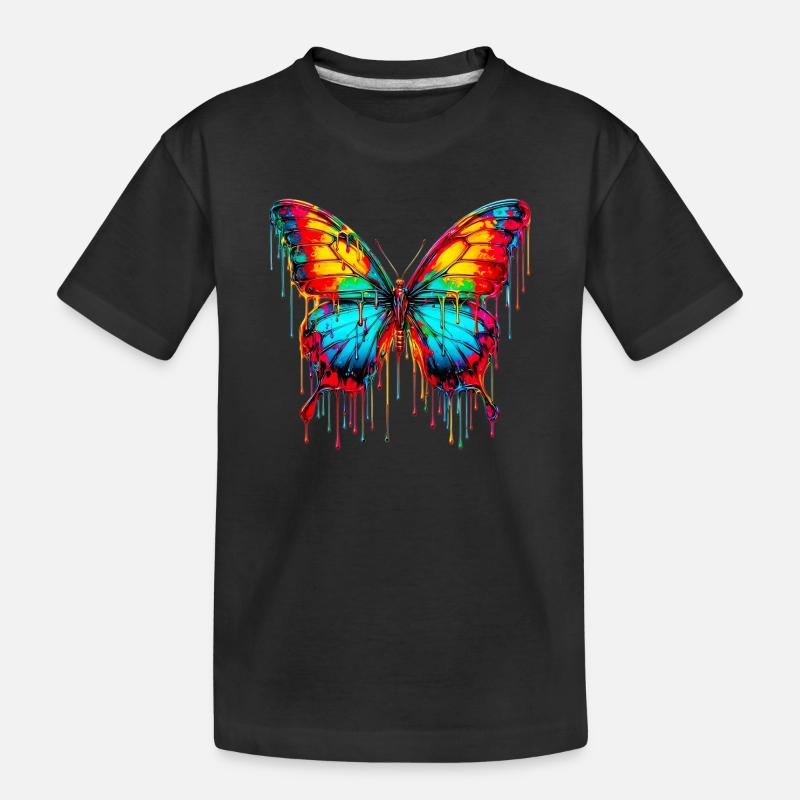 Papillon - T-shirt bio Premium Enfant - noir