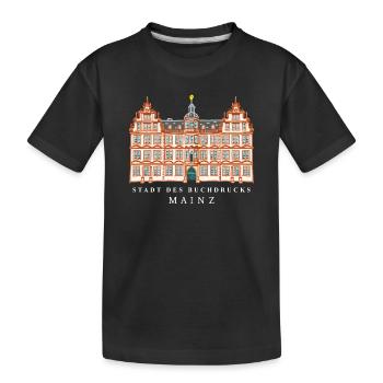 Mayence, ville de l’imprimerie, Allemagne - T-shirt bio Premium Enfant - noir - Devant