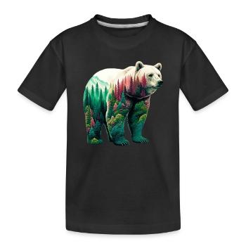 Ours - T-shirt bio Premium Enfant - noir - Devant