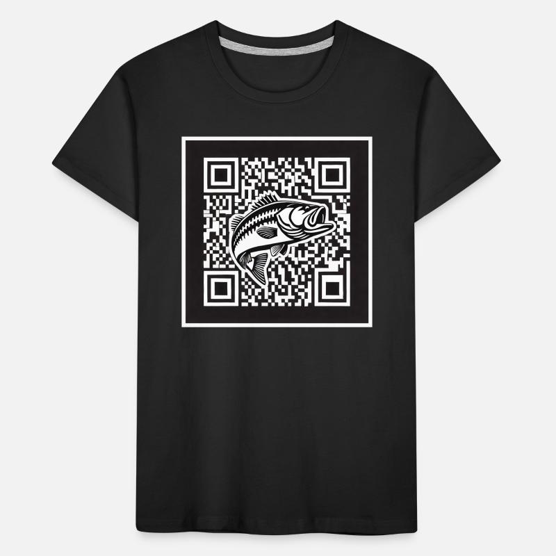 Barsch QR Code Design Kinder Premium Bio T-Shirt