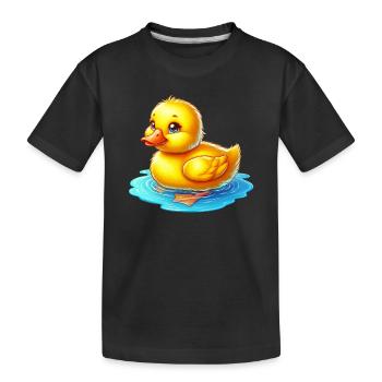 Caneton Canard Canard Canard - T-shirt bio Premium Enfant - noir - Devant