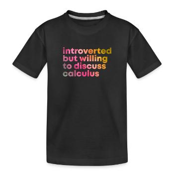 Calcul différentiel Calcul différentiel Calcul - T-shirt bio Premium Enfant - noir - Devant