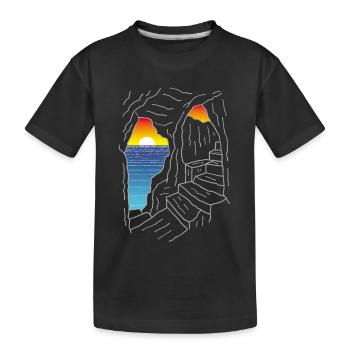 Escalier pour le paradis - T-shirt bio Premium Enfant - noir - Devant