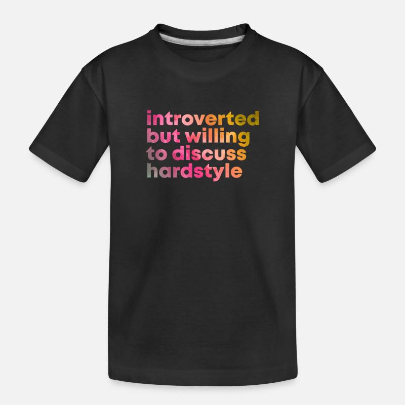 HARDSTYLE - Kinder Premium Bio T-Shirt - Schwarz