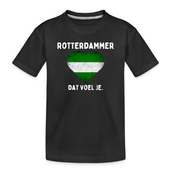 Rotterdammer - Kids' Premium Organic T-Shirt - black - Front