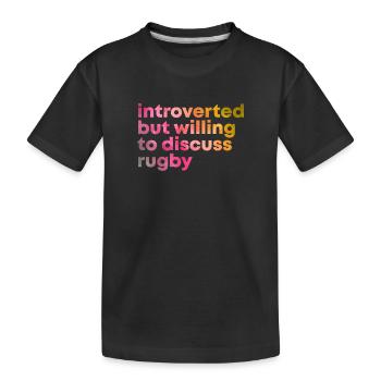 rugby - T-shirt bio Premium Enfant - noir - Devant