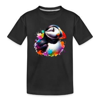 Macareux - T-shirt bio Premium Enfant - noir - Devant