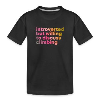 escalade - T-shirt bio Premium Enfant - noir - Devant