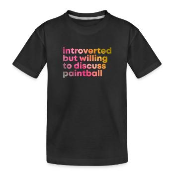 Paintball Paintball Paintball - T-shirt bio Premium Enfant - noir - Devant