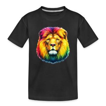 Lion - T-shirt bio Premium Enfant - noir - Devant