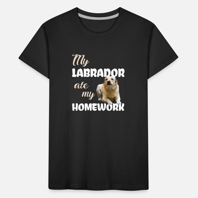 Devoirs du Labrador T-shirt bio Premium Enfant