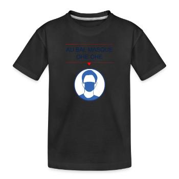 At the masked ball - Kids' Premium Organic T-Shirt - black - Front