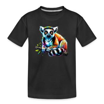 Lémurien - T-shirt bio Premium Enfant - noir - Devant