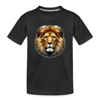 Lion - T-shirt bio Premium Enfant - noir - Devant