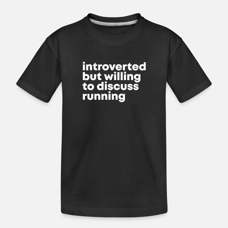 Läufer - Kinder Premium Bio T-Shirt - Schwarz