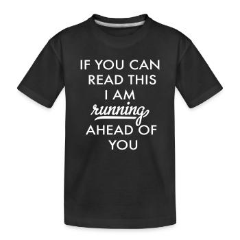 Courir - T-shirt bio Premium Enfant - noir - Devant