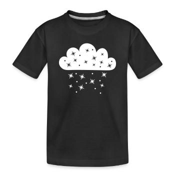 Météores nuageuses - T-shirt bio Premium Enfant - noir - Devant