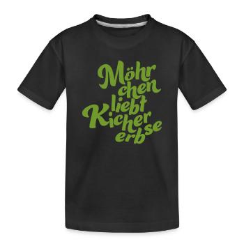 Logo without background green - Kinder Premium Bio T-Shirt - Schwarz - Vorne