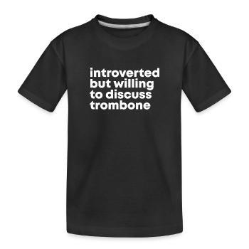 Trombone Trombone Trombone - T-shirt bio Premium Enfant - noir - Devant