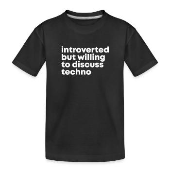 Techno Techno Techno - T-shirt bio Premium Enfant - noir - Devant