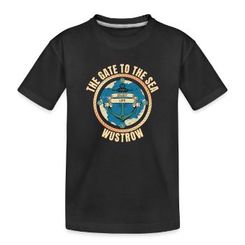 The Gate to the Sea - Wustrow - Kinder Premium Bio T-Shirt - Schwarz - Vorne