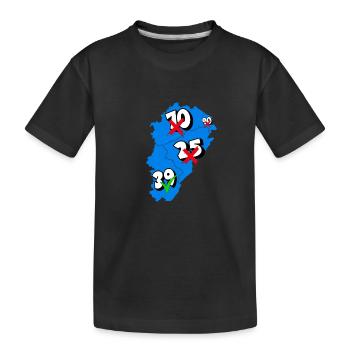 Région franche comté - T-shirt bio Premium Enfant - noir - Devant