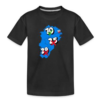 Région franche comté - T-shirt bio Premium Enfant - noir - Devant