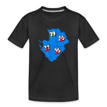 Région Poitou-Charentes - T-shirt bio Premium Enfant - noir - Devant