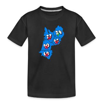 Région Aquitaine - T-shirt bio Premium Enfant - noir - Devant