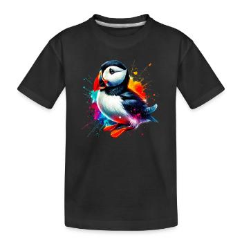 Macareux - T-shirt bio Premium Enfant - noir - Devant