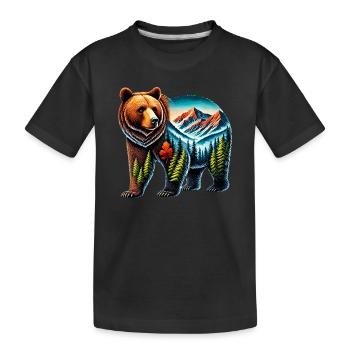 Ours - T-shirt bio Premium Enfant - noir - Devant