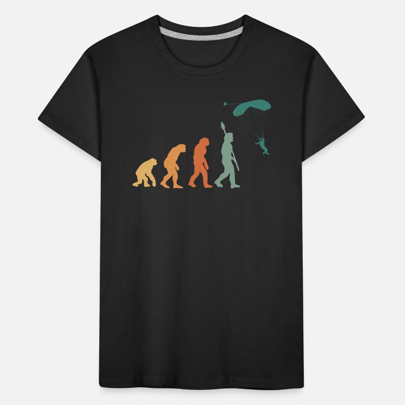 Evolution Retro Paragliding Kids' Premium Organic T-Shirt