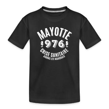 Mayotte, Mahorais, Mahoraise - Kids' Premium Organic T-Shirt - black - Front