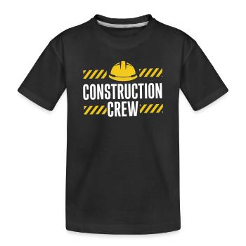 Conception de la sécurité de l’équipe de construction - T-shirt bio Premium Enfant - noir - Devant