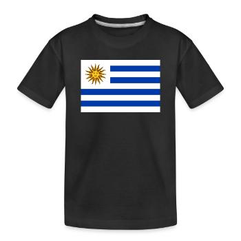 Uruguay - Kids' Premium Organic T-Shirt - black - Front