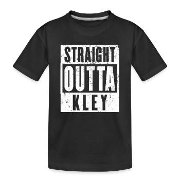 Kley, Ruhrgebiet, Ruhrpott, Dortmund Stadtteil - Kinder Premium Bio T-Shirt - Schwarz - Vorne