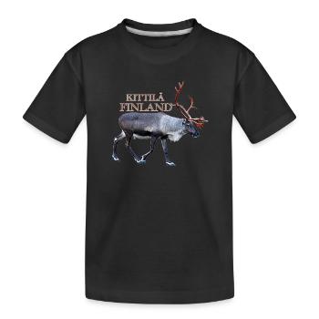 Kittila - Kids' Premium Organic T-Shirt - black - Front