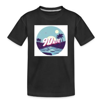 Été des années 90 - T-shirt bio Premium Enfant - noir - Devant