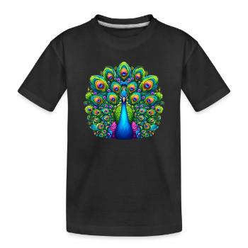Paon - T-shirt bio Premium Enfant - noir - Devant