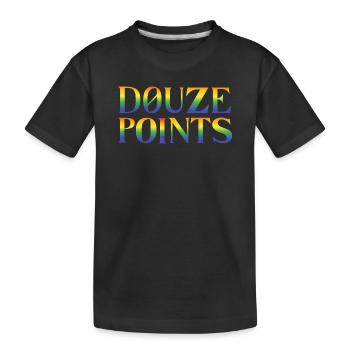 Douze Points Eurovision song contest - Kids' Premium Organic T-Shirt - black - Front