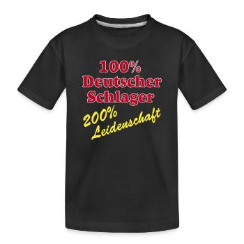 Schlager Party , Schlager Musique , Schlager 100 % - T-shirt bio Premium Enfant - noir - Devant
