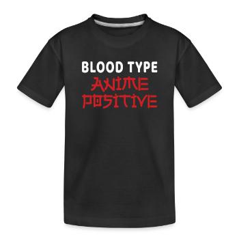 Anime - Kids' Premium Organic T-Shirt - black - Front