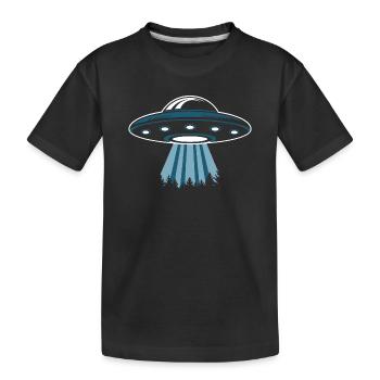 Amateur d’OVNI - T-shirt bio Premium Enfant - noir - Devant