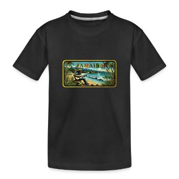 Jamaica Reggae Vibes - Kinder Premium Bio T-Shirt - Schwarz - Vorne