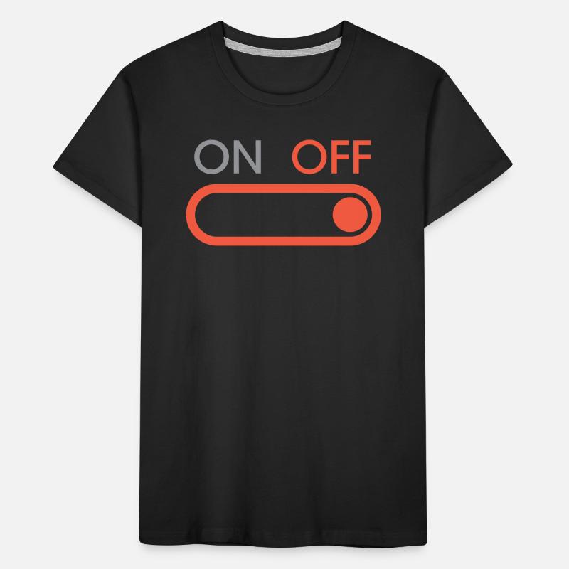 off button - Gaming und Streaming Kinder Premium Bio T-Shirt