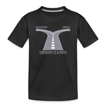 L’empathie est un chemin - T-shirt bio Premium Enfant - noir - Devant