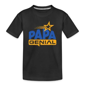 Toller Vater - Kinder Premium Bio T-Shirt - Schwarz - Vorne
