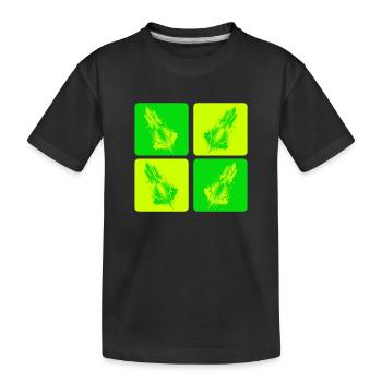 Space Space Design - Kids' Premium Organic T-Shirt - black - Front
